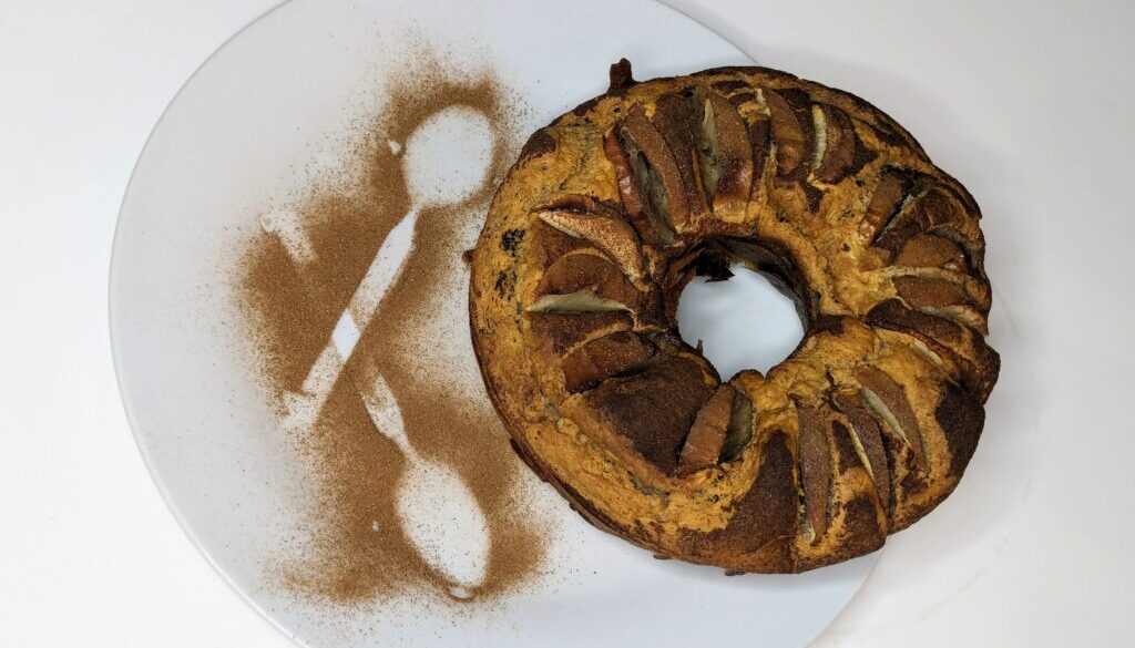 Light fruit cake.